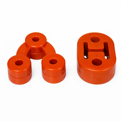 KIT SOPORTES PARA ESCAPE MOFLES CIVIC 16-20 (2 PZ.) "NARANJAS"