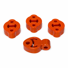 KIT SOPORTES PARA ESCAPE MOFLES TRACKER (4 PZ.) "NARANJAS"