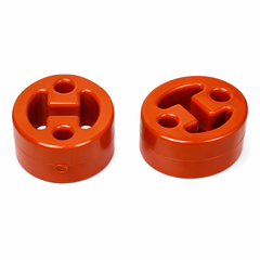 JUEGO SOPORTES PARA ESCAPE MOFLES TIIDA (2 PZ.) "NARANJAS"