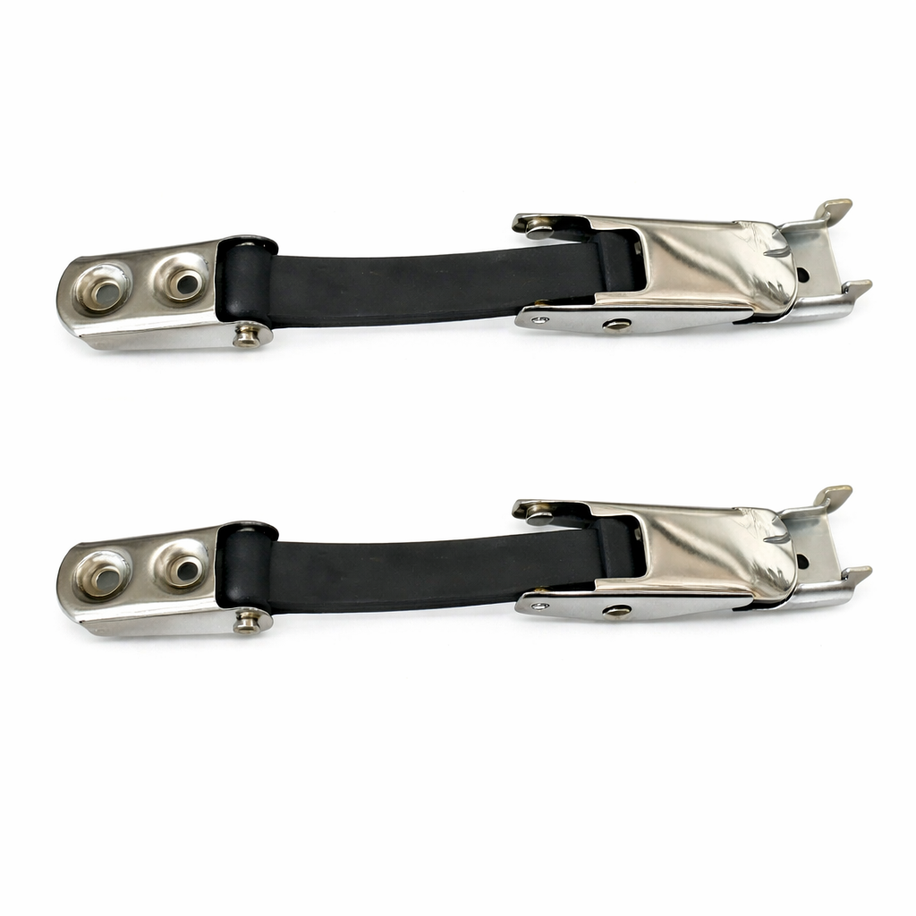 KIT GANCHOS PARA COFRE MERCEDES BENZ LARGO (33 CM) "CROMADOS"
