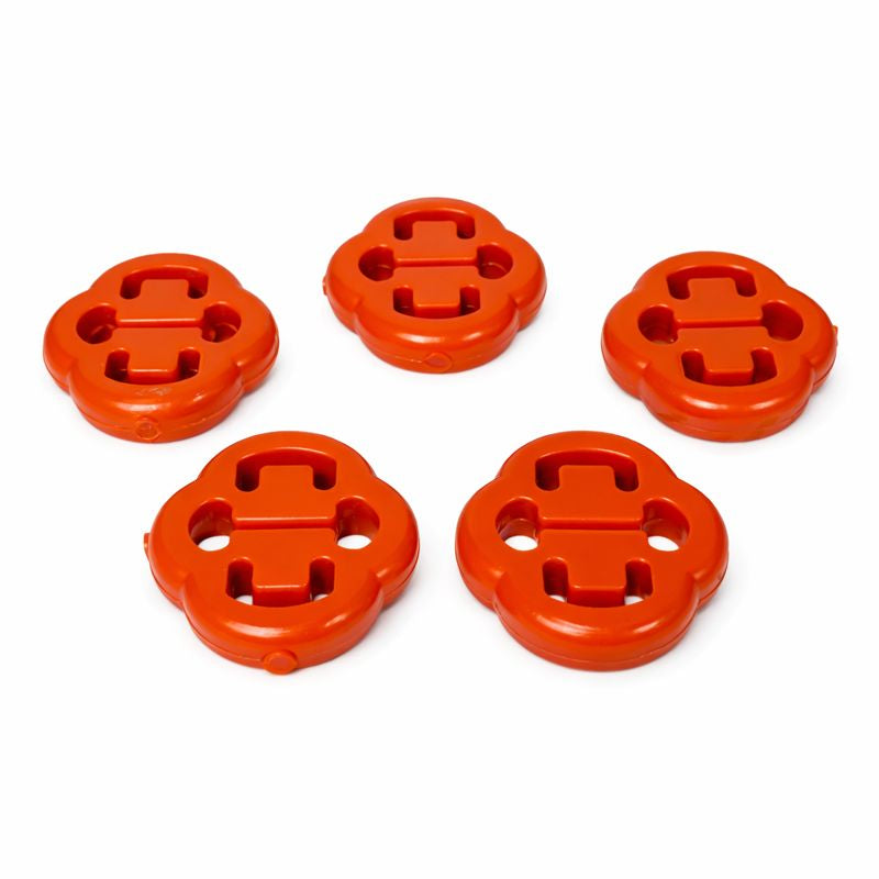 KIT SOPORTES PARA ESCAPE MOFLES  CARIBE (5 PZ.) "NARANJAS"