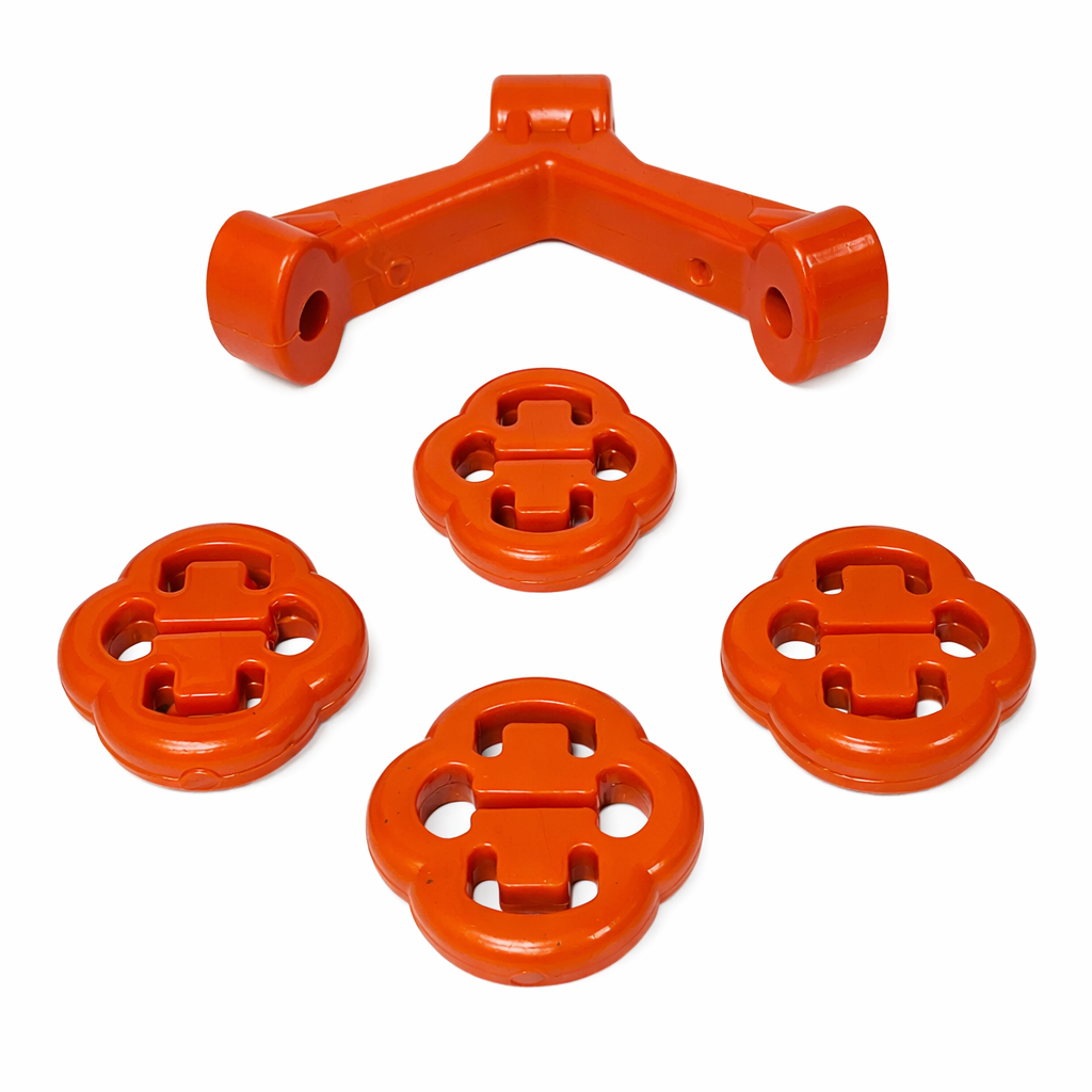 KIT SOPORTES PARA ESCAPE MOFLE POINTER (5 PZ.) "NARANJAS"