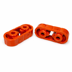 KIT SOPORTES PARA ESCAPE MOFLES SILVERADO (2 PZ.) "NARANJAS"