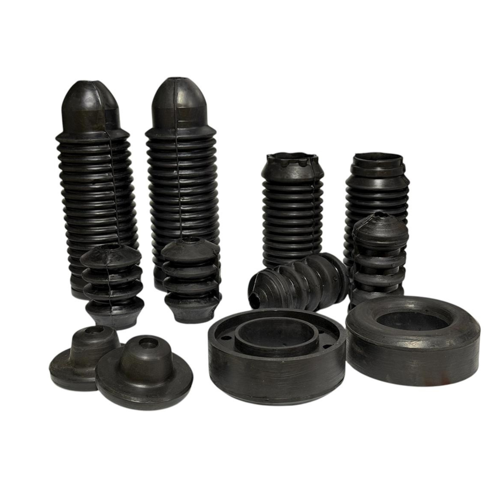 KIT TOPES REBOTE AMORTIGUADOR DELANTERO Y TRASEROS POINTER 97-10 C/CALZAS